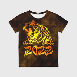 Футболка детская Хищник Тигр 2022, цвет: 3D-принт
