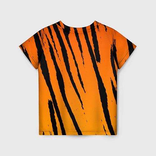 Детская футболка Разгневанный тигр голова / 3D-принт – фото 2