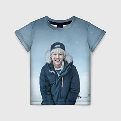 Футболка детская MIN YOONGI BTS WINTER, цвет: 3D-принт