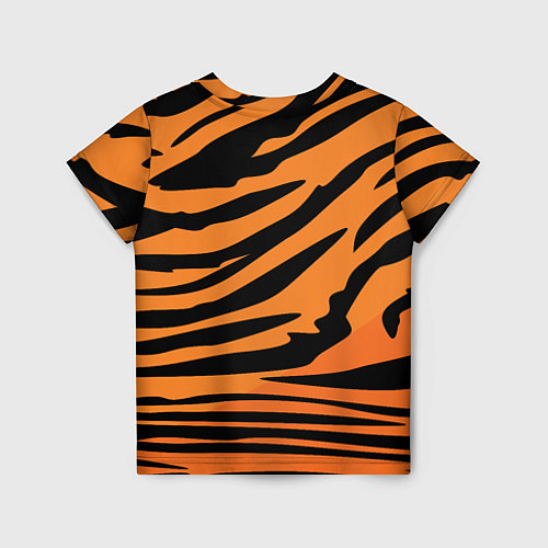 Детская футболка Шкура шерсть тигра / 3D-принт – фото 2