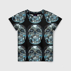 Футболка детская Skulls pattern 2028, цвет: 3D-принт