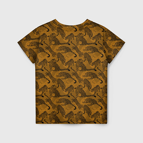 Детская футболка Дикие Леопарды / 3D-принт – фото 2