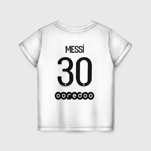 Детская футболка Messi 30 PSG Pink Theme / 3D-принт – фото 2