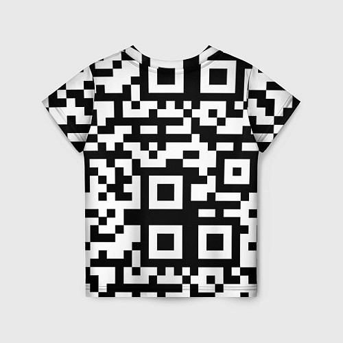 Детская футболка Qr codeкуаркод / 3D-принт – фото 2