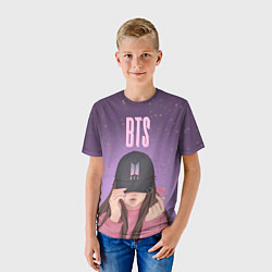 Футболка детская BTS Bulletproof Boy Scout, цвет: 3D-принт — фото 2