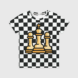Футболка детская ChessKing Abstraction, цвет: 3D-принт