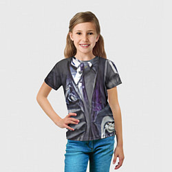 Футболка детская Ад стиль, цвет: 3D-принт — фото 2