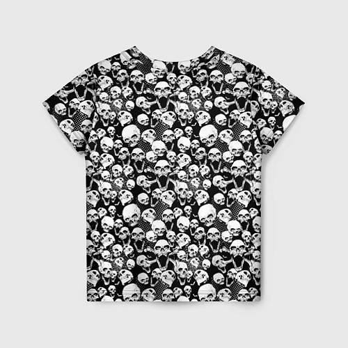 Детская футболка Screaming skulls & web / 3D-принт – фото 2