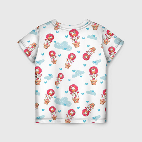 Детская футболка Жирафы на воздушных шарах / 3D-принт – фото 2