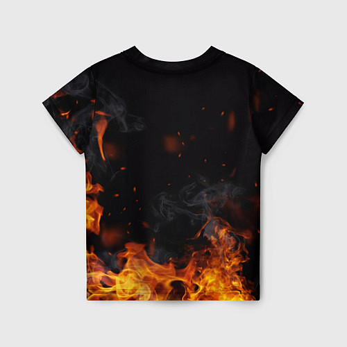 Детская футболка ACDC - Fire / 3D-принт – фото 2