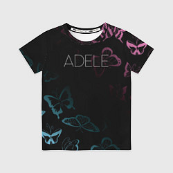 Футболка детская Adele Бабочки, цвет: 3D-принт