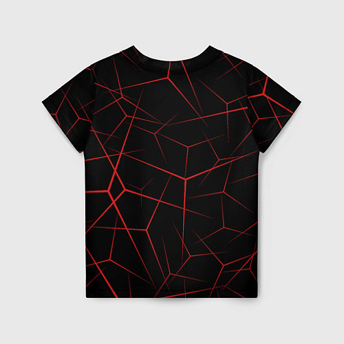 Детская футболка Кобра кай и красный узор / 3D-принт – фото 2