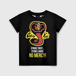 Футболка детская Cobra Kai - No mercy!, цвет: 3D-принт
