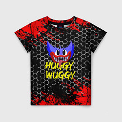 Футболка детская Huggy Wuggy соты, цвет: 3D-принт