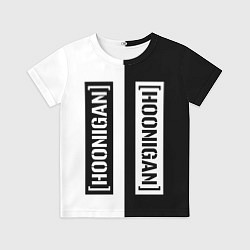 Футболка детская Hoonigan Автоспорт спина, цвет: 3D-принт
