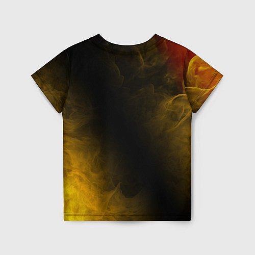 Детская футболка BUBBLE KVASS - СКАЛА Пламя / 3D-принт – фото 2