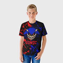 Футболка детская SONIC EXE DARK SONIC, цвет: 3D-принт — фото 2
