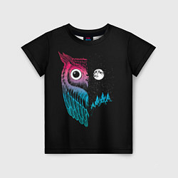 Футболка детская Ночная сова Градиент, цвет: 3D-принт
