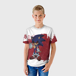 Футболка детская Sonic Exe!, цвет: 3D-принт — фото 2