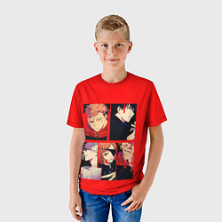 Футболка детская МАгическая Битва Главные герои, цвет: 3D-принт — фото 2