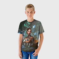 Футболка детская Prey dark - girl, цвет: 3D-принт — фото 2