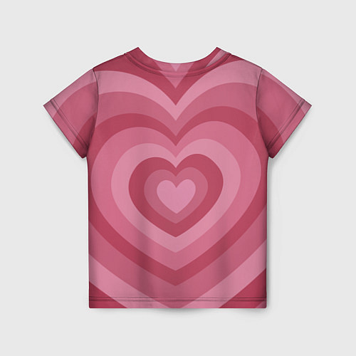 Детская футболка Сердца LOVE / 3D-принт – фото 2
