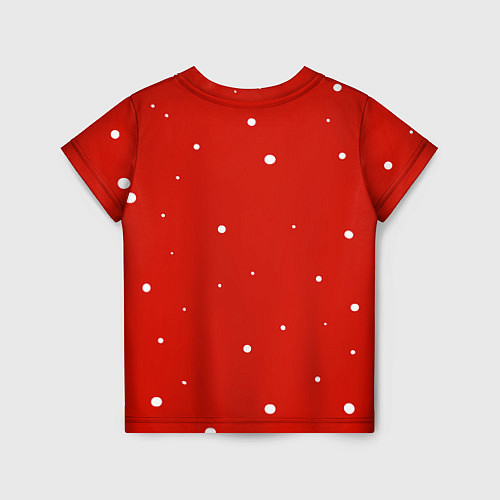 Детская футболка ЗАЙКА И СНЕЖИНКИ / 3D-принт – фото 2