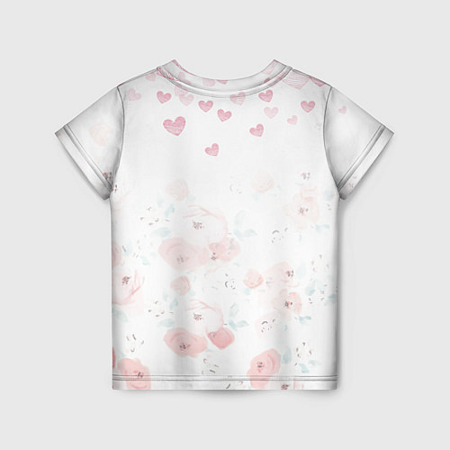 Детская футболка Плюшевый Поцелуй Влюблённые Мишки / 3D-принт – фото 2
