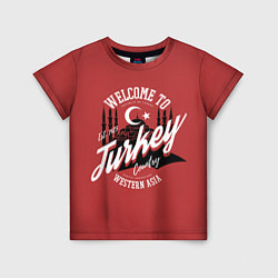 Футболка детская Турция - Turkey, цвет: 3D-принт