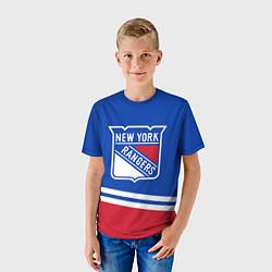 Футболка детская New York Rangers Нью Йорк Рейнджерс, цвет: 3D-принт — фото 2