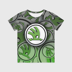 Футболка детская Skoda Carbone Pattern, цвет: 3D-принт