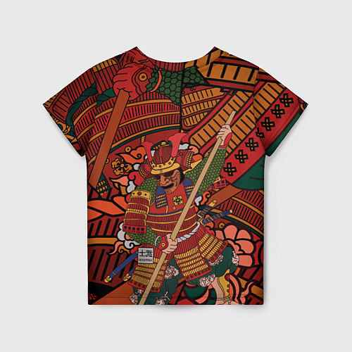 Детская футболка Warrior samurai / 3D-принт – фото 2