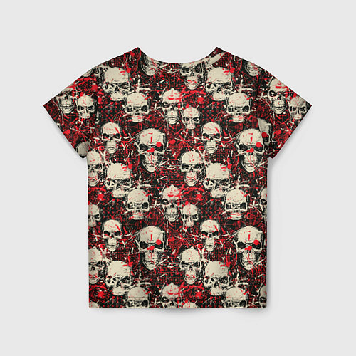 Детская футболка Кровавые Черепа Skulls / 3D-принт – фото 2