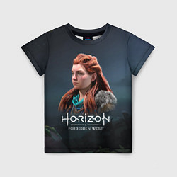 Футболка детская Элой Aloy Horizon Forbidden West, цвет: 3D-принт