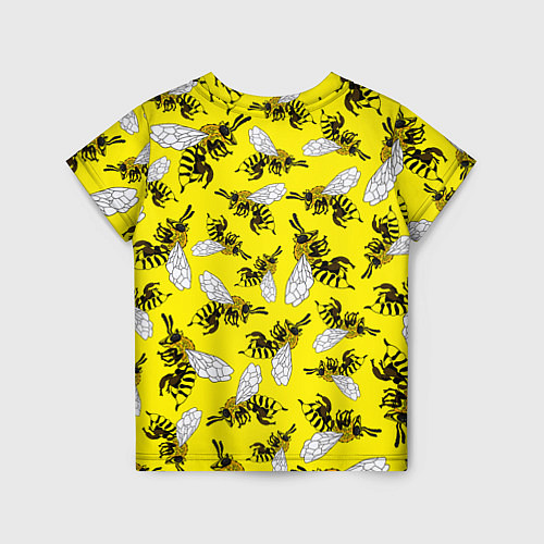 Детская футболка Пчелы на желтом / 3D-принт – фото 2