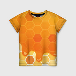 Футболка детская Мёд от пчёл, цвет: 3D-принт