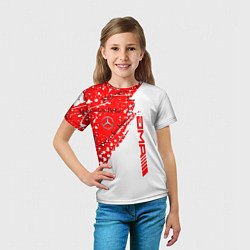 Футболка детская Mercedes amg мерседес амг, цвет: 3D-принт — фото 2