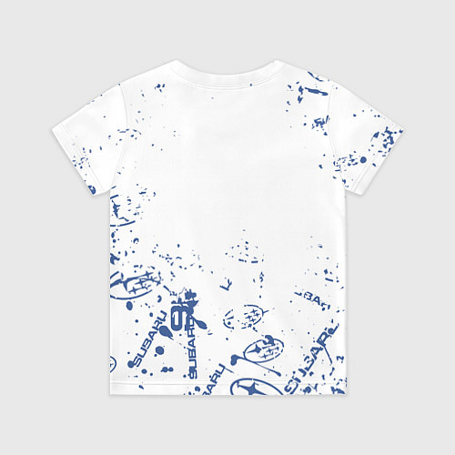 Детская футболка Subaru брызги / 3D-принт – фото 2