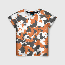 Футболка детская Orange Camo, цвет: 3D-принт