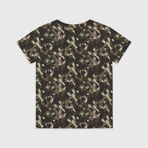 Детская футболка Раки камуфляж / 3D-принт – фото 2