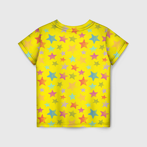 Детская футболка Lalafanfan на фоне звезд / 3D-принт – фото 2