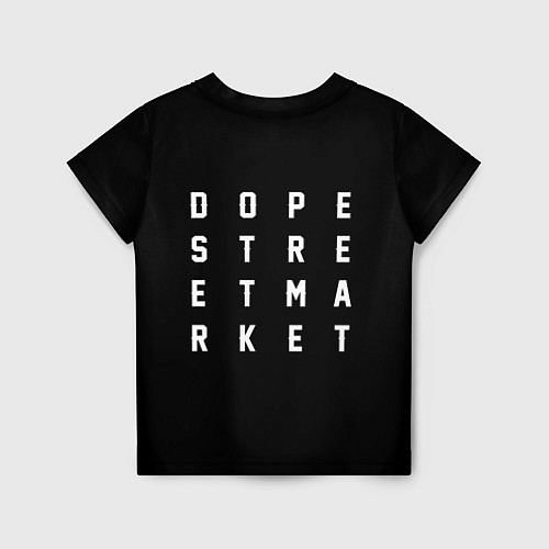 Детская футболка Узор Black Orlani Jeans Dope Street Market / 3D-принт – фото 2