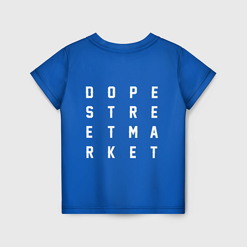 Детская футболка Узор Blue Rollister Dope Street Market / 3D-принт – фото 2