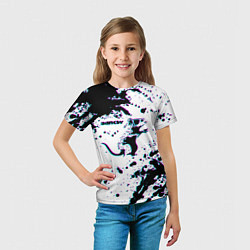 Футболка детская BANKSY БЭНКСИ крыса в очках глитч, цвет: 3D-принт — фото 2