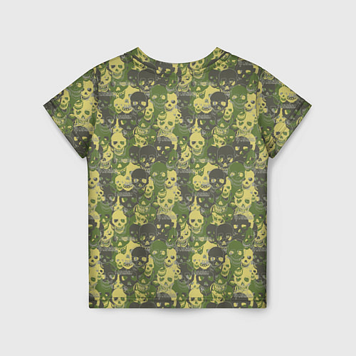Детская футболка Черепа - камуфляж / 3D-принт – фото 2