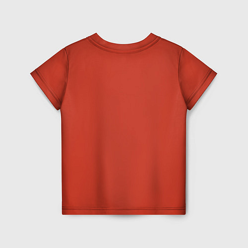 Детская футболка Рыжая серьезная лиса / 3D-принт – фото 2