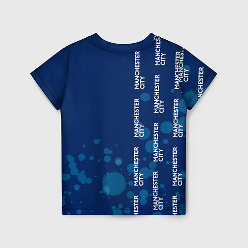 Детская футболка MANCHESTER CITY - Брызги / 3D-принт – фото 2