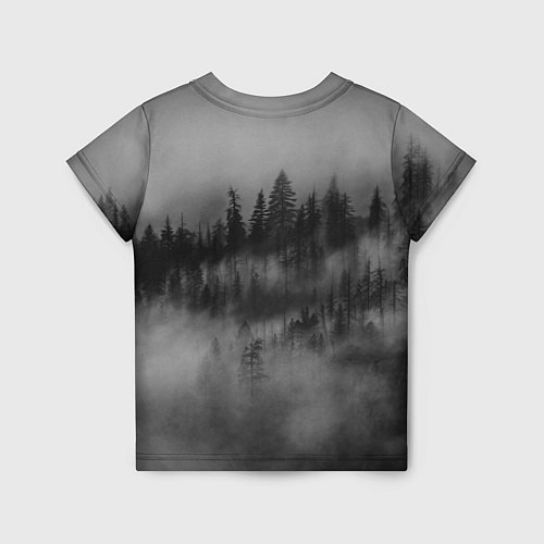 Детская футболка Туманный лес - природа / 3D-принт – фото 2