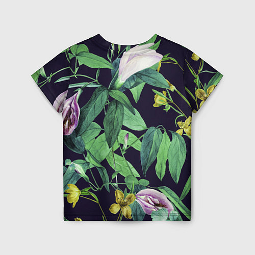 Детская футболка Цветы Ботанические / 3D-принт – фото 2