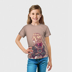 Футболка детская Вайолет Эвергарден спиной, цвет: 3D-принт — фото 2